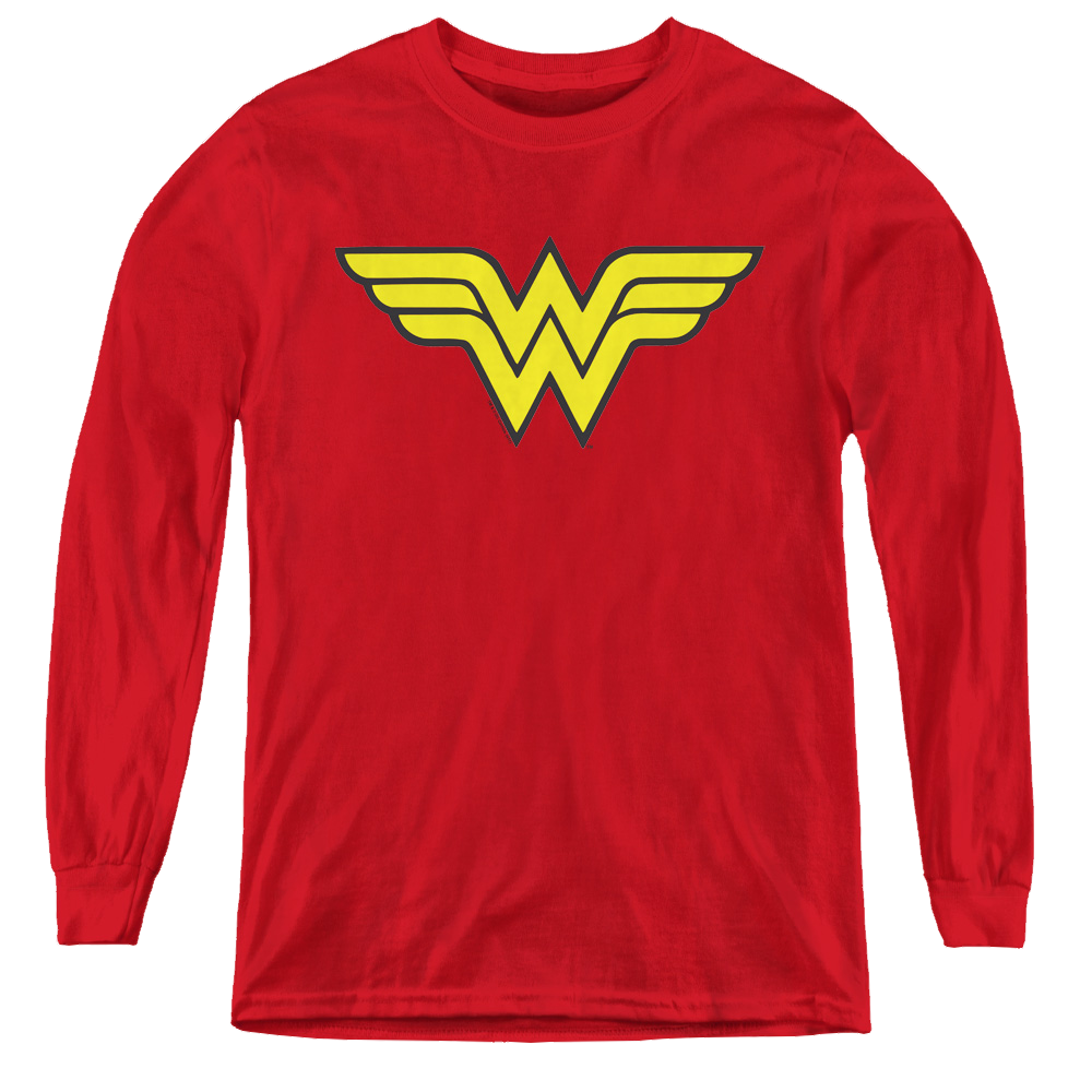 Wonder Woman Wonder Woman Logo - Youth Long Sleeve T-Shirt Youth Long Sleeve T-Shirt Wonder Woman   