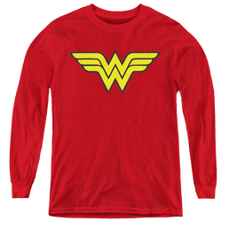 Wonder Woman Wonder Woman Logo - Youth Long Sleeve T-Shirt Youth Long Sleeve T-Shirt Wonder Woman   