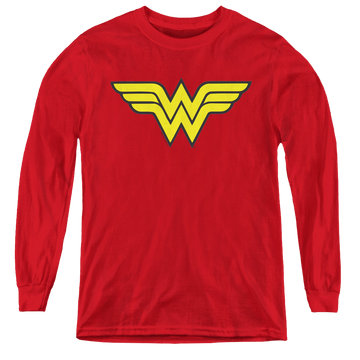Wonder Woman Wonder Woman Logo - Youth Long Sleeve T-Shirt Youth Long Sleeve T-Shirt Wonder Woman   