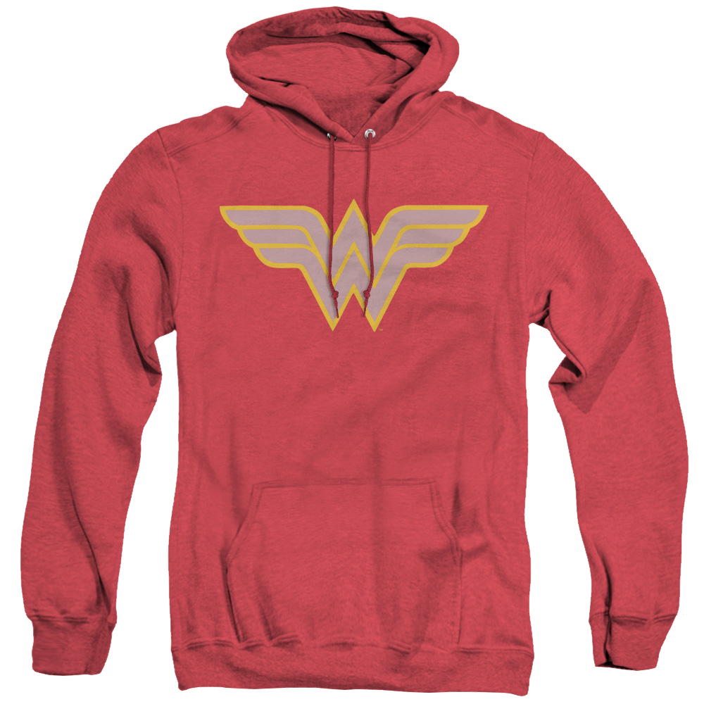 Wonder Woman Ww Logo - Heather Pullover Hoodie Heather Pullover Hoodie Wonder Woman   