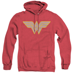 Wonder Woman Ww Logo - Heather Pullover Hoodie Heather Pullover Hoodie Wonder Woman   