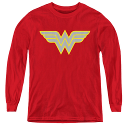 Wonder Woman Ww Logo - Youth Long Sleeve T-Shirt Youth Long Sleeve T-Shirt Wonder Woman   