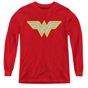 Wonder Woman Ww Logo - Youth Long Sleeve T-Shirt Youth Long Sleeve T-Shirt Wonder Woman   