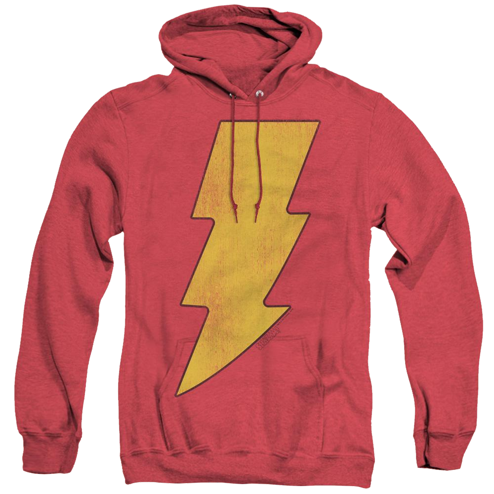 Shazam Shazam Logo Distressed - Heather Pullover Hoodie Heather Pullover Hoodie Shazam   