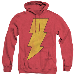 Shazam Shazam Logo Distressed - Heather Pullover Hoodie Heather Pullover Hoodie Shazam   