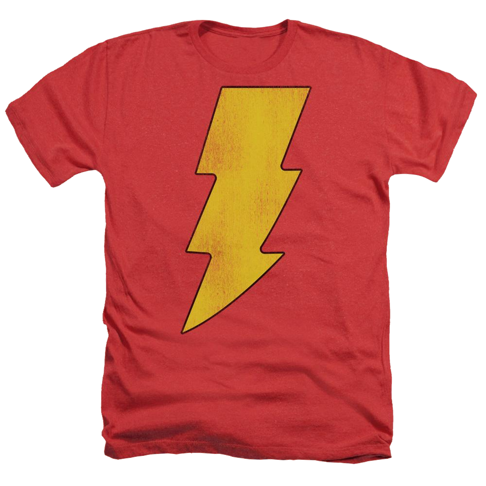 DC Comics Shazam Logo Distressed - Men's Heather T-Shirt Men's Heather T-Shirt Shazam   