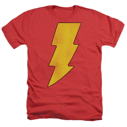 DC Comics Shazam Logo Distressed - Men's Heather T-Shirt Men's Heather T-Shirt Shazam   
