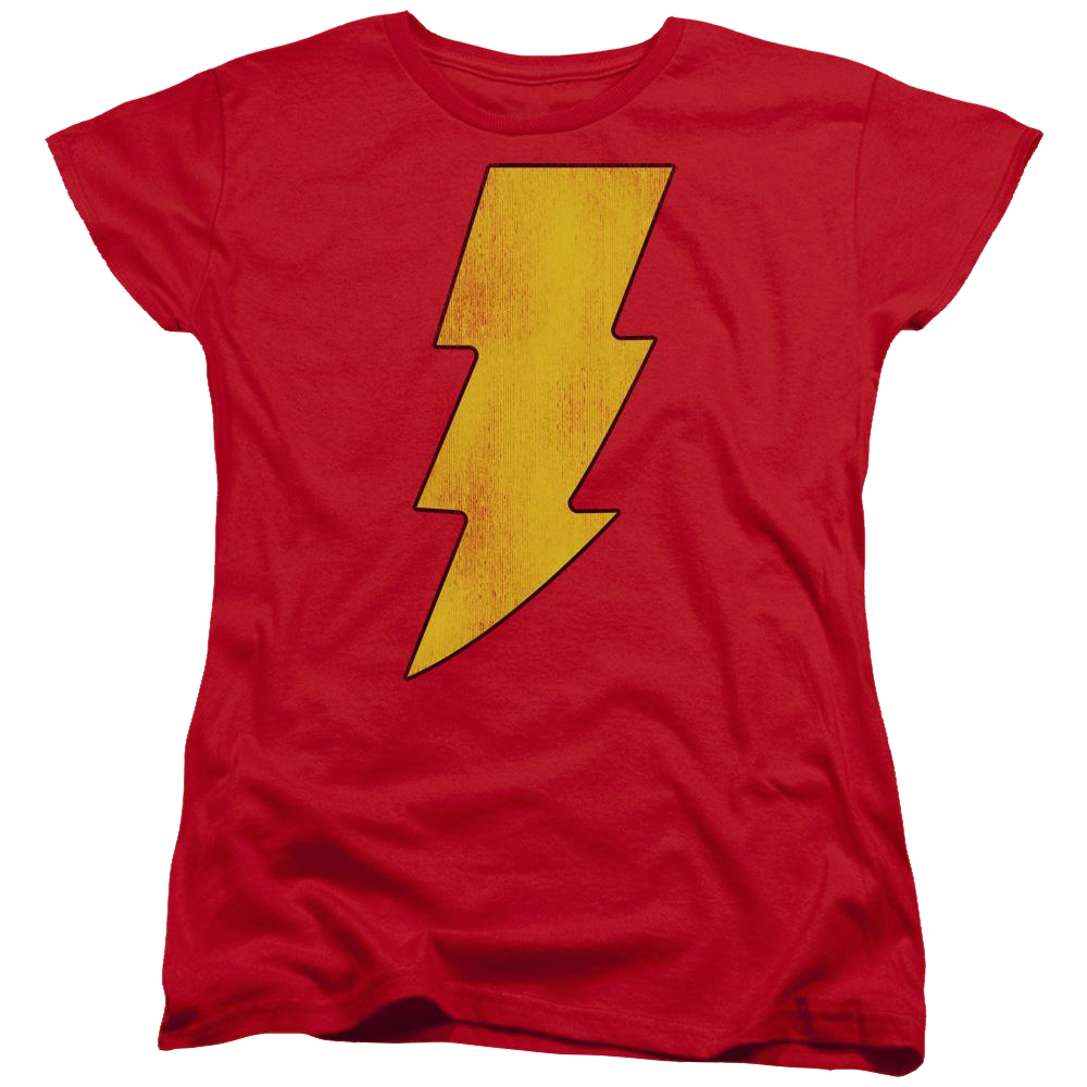 DC Comics Shazam Logo Distressed - Women's T-Shirt Women's T-Shirt Shazam   