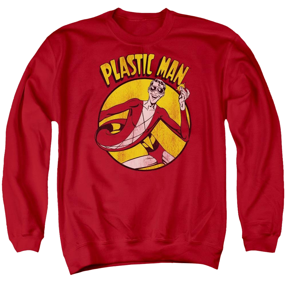 DC Comics Plastic Man - Men's Crewneck Sweatshirt Men's Crewneck Sweatshirt Plastic Man   