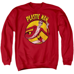 DC Comics Plastic Man - Men's Crewneck Sweatshirt Men's Crewneck Sweatshirt Plastic Man   