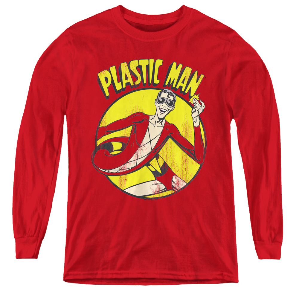 Plastic Man Plastic Man - Youth Long Sleeve T-Shirt Youth Long Sleeve T-Shirt Plastic Man   