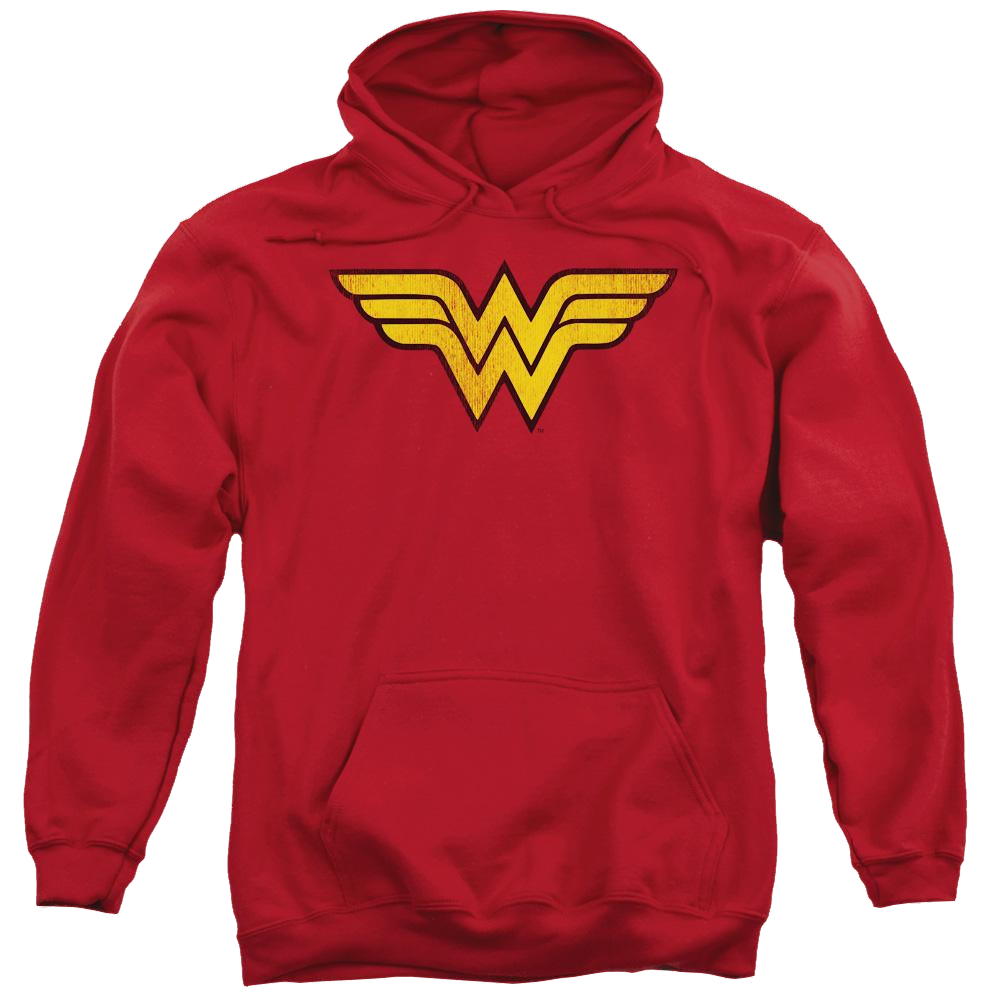 DC Comics Wonder Woman Logo Dist - Pullover Hoodie Pullover Hoodie Wonder Woman   