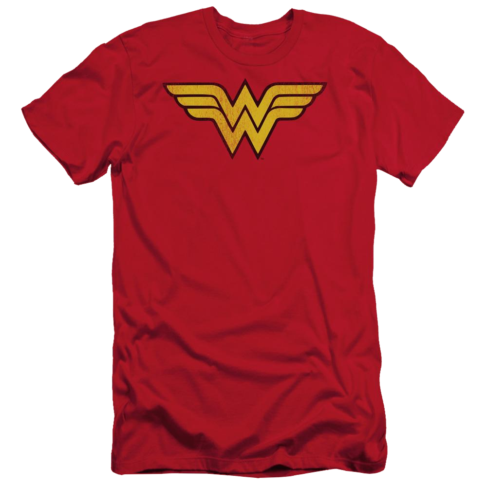 DC Comics Wonder Woman Logo Dist - Men's Slim Fit T-Shirt Men's Slim Fit T-Shirt Wonder Woman   