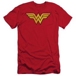 DC Comics Wonder Woman Logo Dist - Men's Slim Fit T-Shirt Men's Slim Fit T-Shirt Wonder Woman   