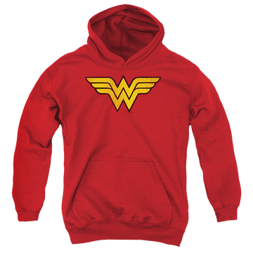 Wonder Woman Wonder Woman Logo Dist - Youth Hoodie Youth Hoodie (Ages 8-12) Wonder Woman   