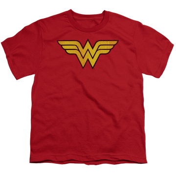 Wonder Woman Wonder Woman Logo Dist - Youth T-Shirt Youth T-Shirt (Ages 8-12) Wonder Woman   