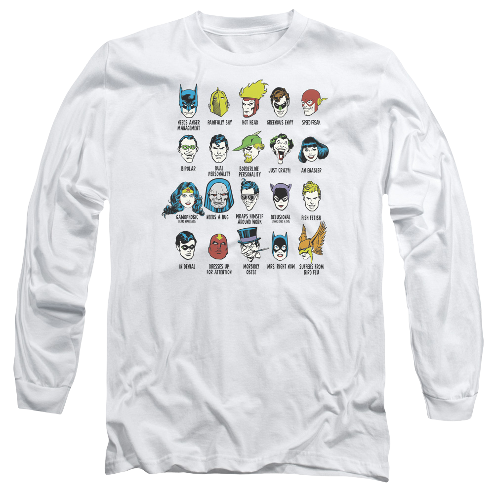 DC Comics Superhero Issues - Men's Long Sleeve T-Shirt Men's Long Sleeve T-Shirt Justice League   