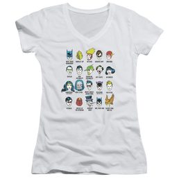 DC Comics Superhero Issues - Juniors V-Neck T-Shirt Juniors V-Neck T-Shirt Justice League   