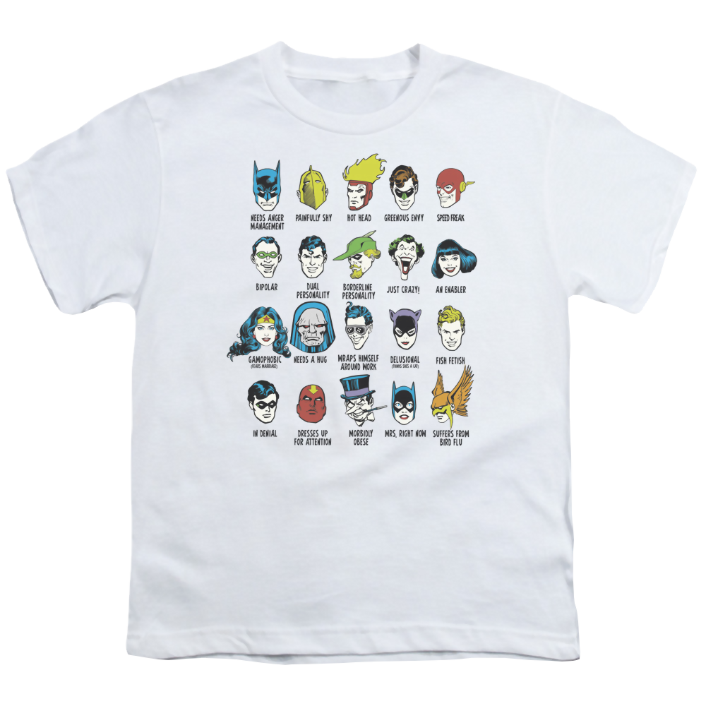 Justice League Superhero Issues - Youth T-Shirt Youth T-Shirt (Ages 8-12) Justice League   