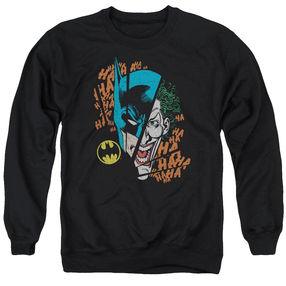 DC Comics Broken Visage - Men's Crewneck Sweatshirt Men's Crewneck Sweatshirt Batman   