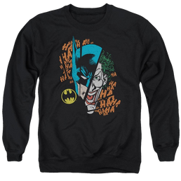DC Comics Broken Visage - Men's Crewneck Sweatshirt Men's Crewneck Sweatshirt Batman   
