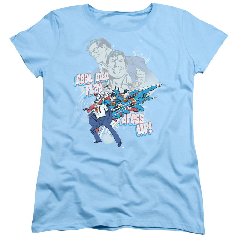 Superman Real Men - Women's T-Shirt Women's T-Shirt Superman   