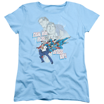 Superman Real Men - Women's T-Shirt Women's T-Shirt Superman   