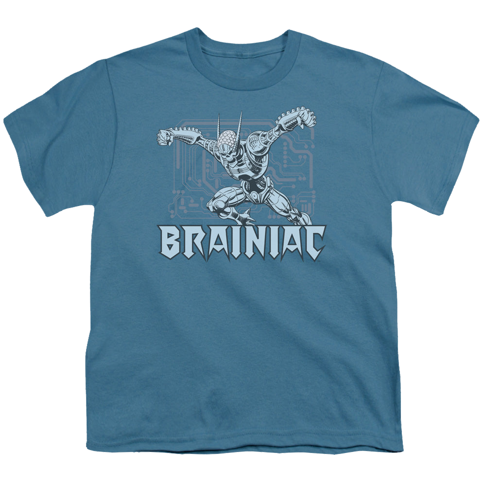 More DC Characters Brainiac - Youth T-Shirt Youth T-Shirt (Ages 8-12) DC Comics   