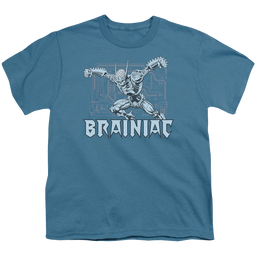 More DC Characters Brainiac - Youth T-Shirt Youth T-Shirt (Ages 8-12) DC Comics   