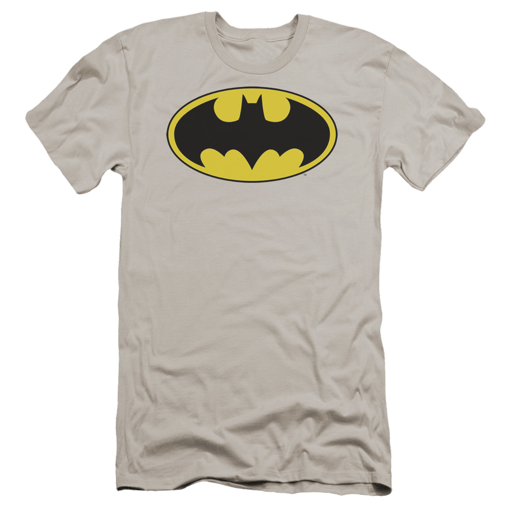 DC Comics Batman Logo - Men's Premium Slim Fit T-Shirt Men's Premium Slim Fit T-Shirt Batman   