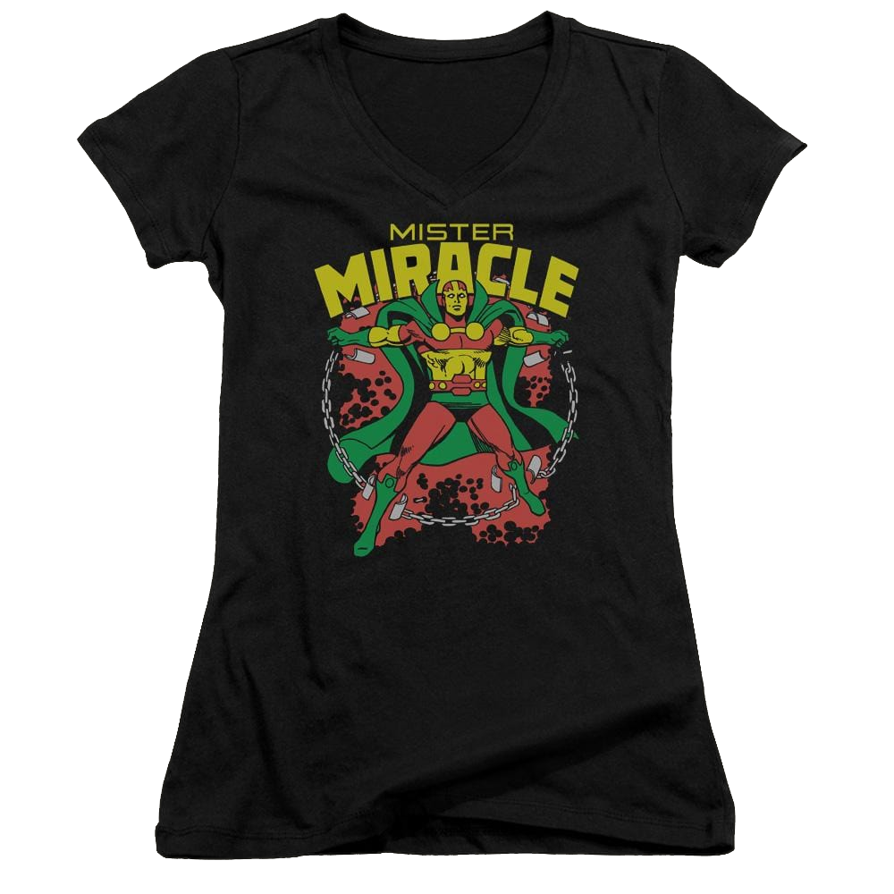 More DC Characters Mr Miracle - Juniors V-Neck T-Shirt Juniors V-Neck T-Shirt DC Comics   