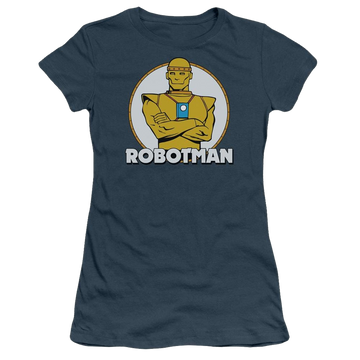 Indigo juniors t-shirt with DC Comics Robotman graphic