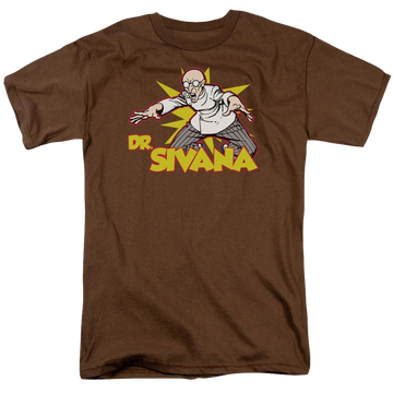 Coffee men's regular fit t-shirt with DC Comics More Dc Characters Dr Sivana graphic