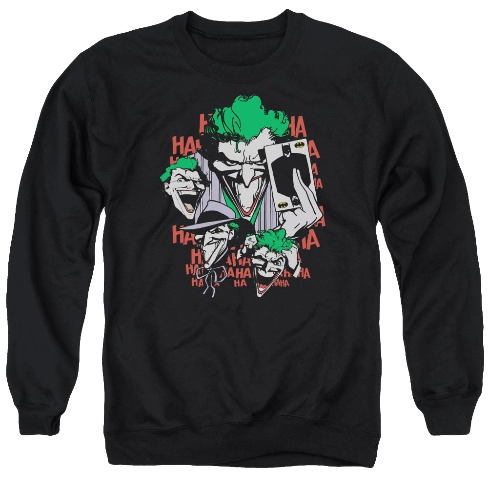 DC Comics Four Of A Kind - Men's Crewneck Sweatshirt Men's Crewneck Sweatshirt Joker   
