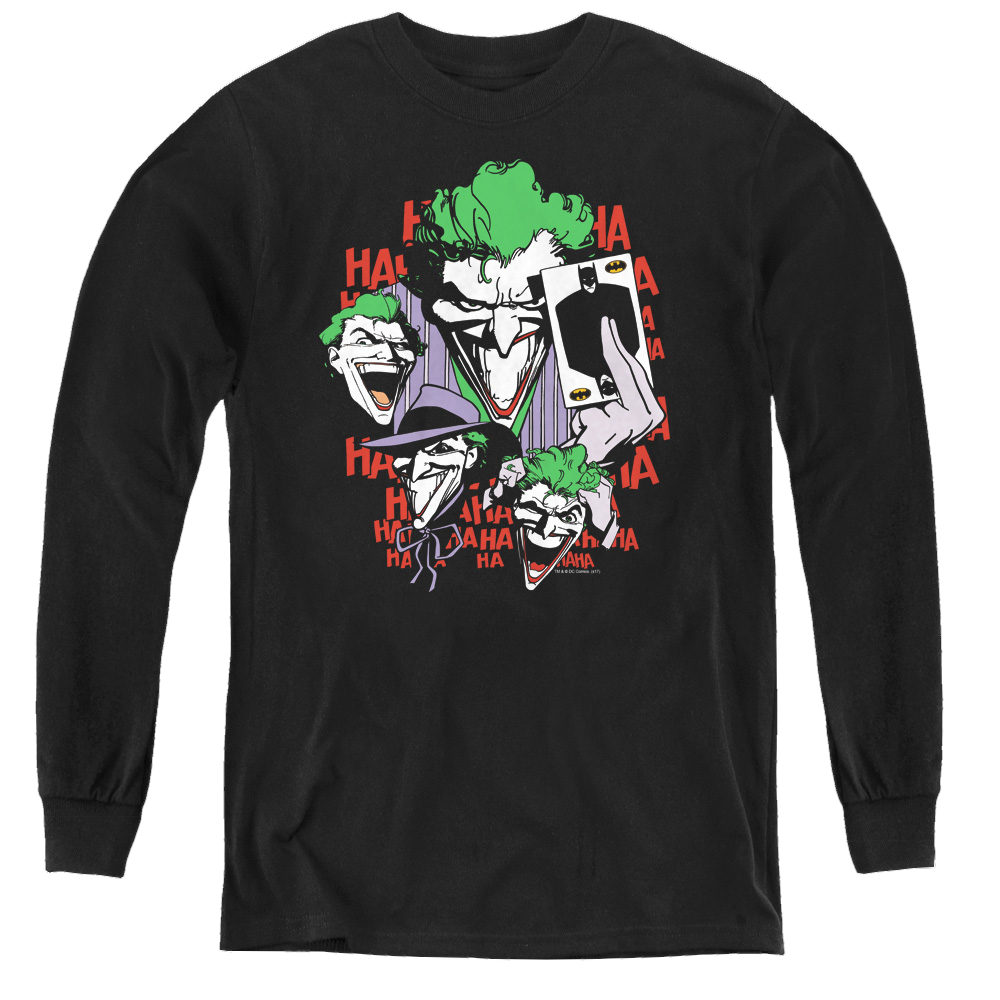 Joker, The Four Of A Kind - Youth Long Sleeve T-Shirt Youth Long Sleeve T-Shirt Joker   