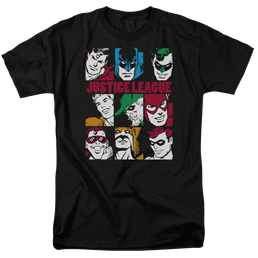 DC Comics Nine Blocks Of Justice - Men's Regular Fit T-Shirt Men's Regular Fit T-Shirt Justice League   