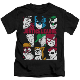 Justice League Nine Blocks Of Justice - Kid's T-Shirt Kid's T-Shirt (Ages 4-7) Justice League   