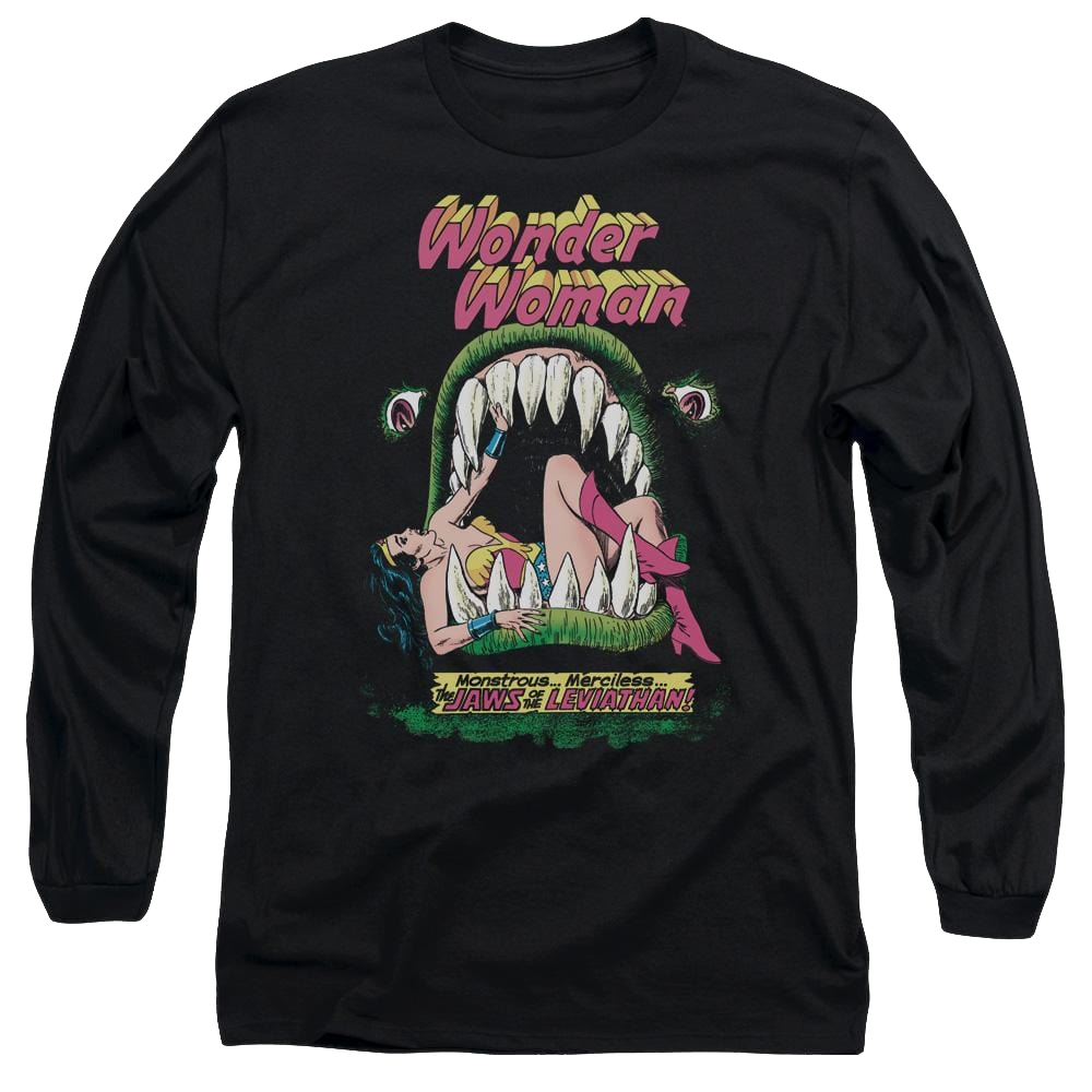DC Comics Jaws - Men's Long Sleeve T-Shirt Men's Long Sleeve T-Shirt Wonder Woman   