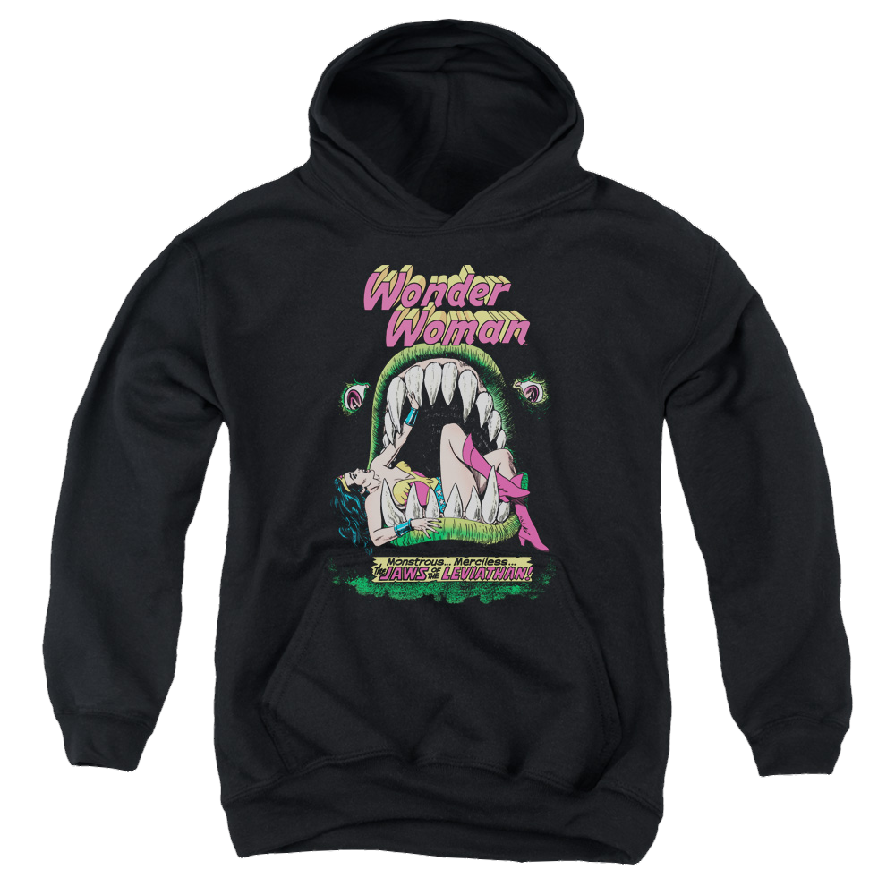 Wonder Woman Jaws - Youth Hoodie Youth Hoodie (Ages 8-12) Wonder Woman   