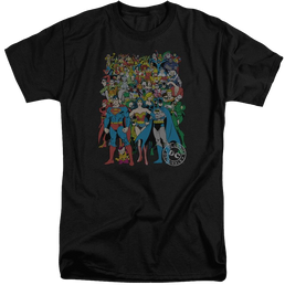 DC Comics Original Universe - Men's Tall Fit T-Shirt Men's Tall Fit T-Shirt Justice League   