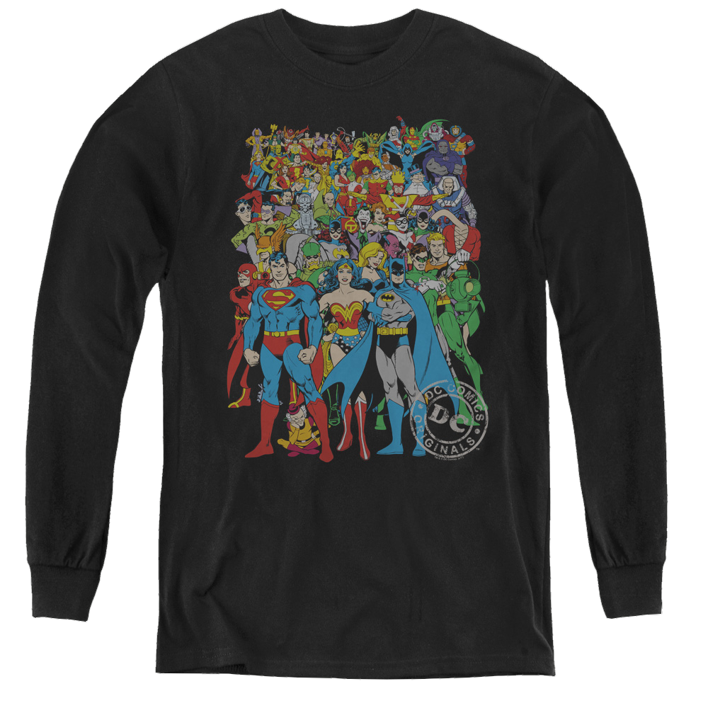 Justice League Original Universe - Youth Long Sleeve T-Shirt Youth Long Sleeve T-Shirt Justice League   