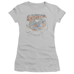 DC Comics Ripping Steel - Juniors T-Shirt Juniors T-Shirt Superman   