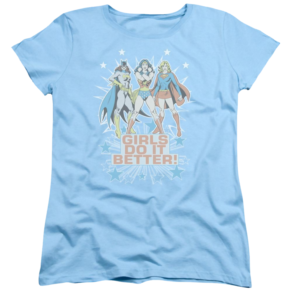 DC Comics Girls Do It Better - Women's T-Shirt Women's T-Shirt Justice League   