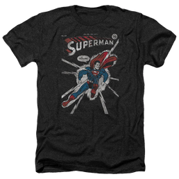 DC Comics Cover Me - Men's Heather T-Shirt Men's Heather T-Shirt Superman   