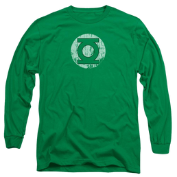 DC Comics Distressed Lantern Logo - Men's Long Sleeve T-Shirt Men's Long Sleeve T-Shirt Green Lantern   