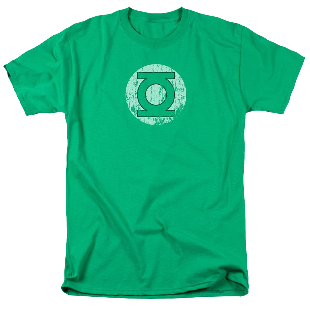 DC Comics Distressed Lantern Logo - Men's Regular Fit T-Shirt Men's Regular Fit T-Shirt Green Lantern   