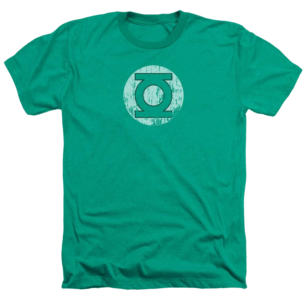 DC Comics Distressed Lantern Logo - Men's Heather T-Shirt Men's Heather T-Shirt Green Lantern   