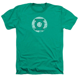 DC Comics Distressed Lantern Logo - Men's Heather T-Shirt Men's Heather T-Shirt Green Lantern   