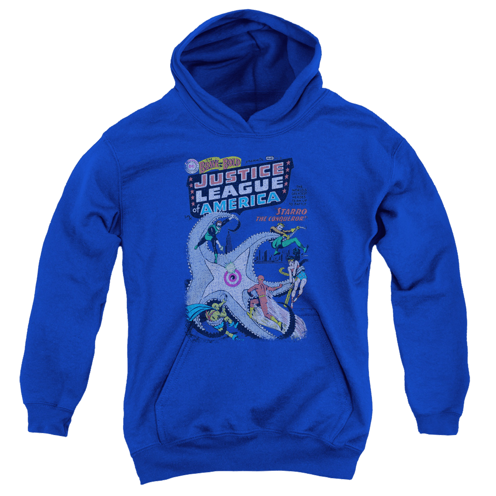 Justice League No 28 - Youth Hoodie Youth Hoodie (Ages 8-12) Justice League   