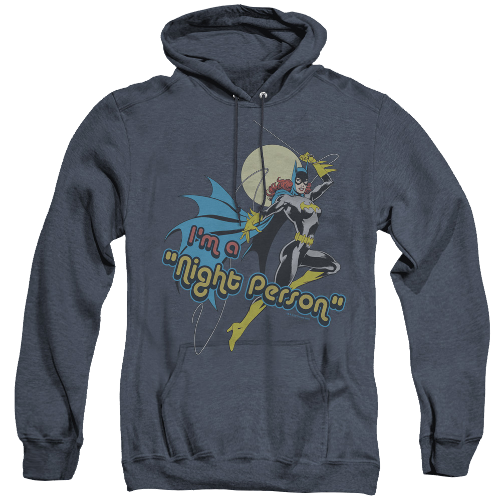 Batgirl Night Person - Heather Pullover Hoodie Heather Pullover Hoodie Batman   